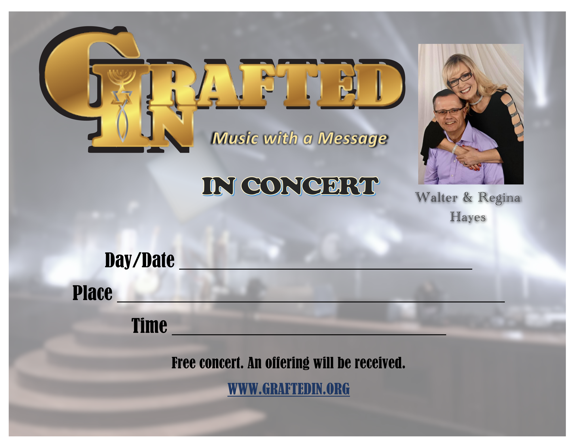 Concert Hall Background Poster