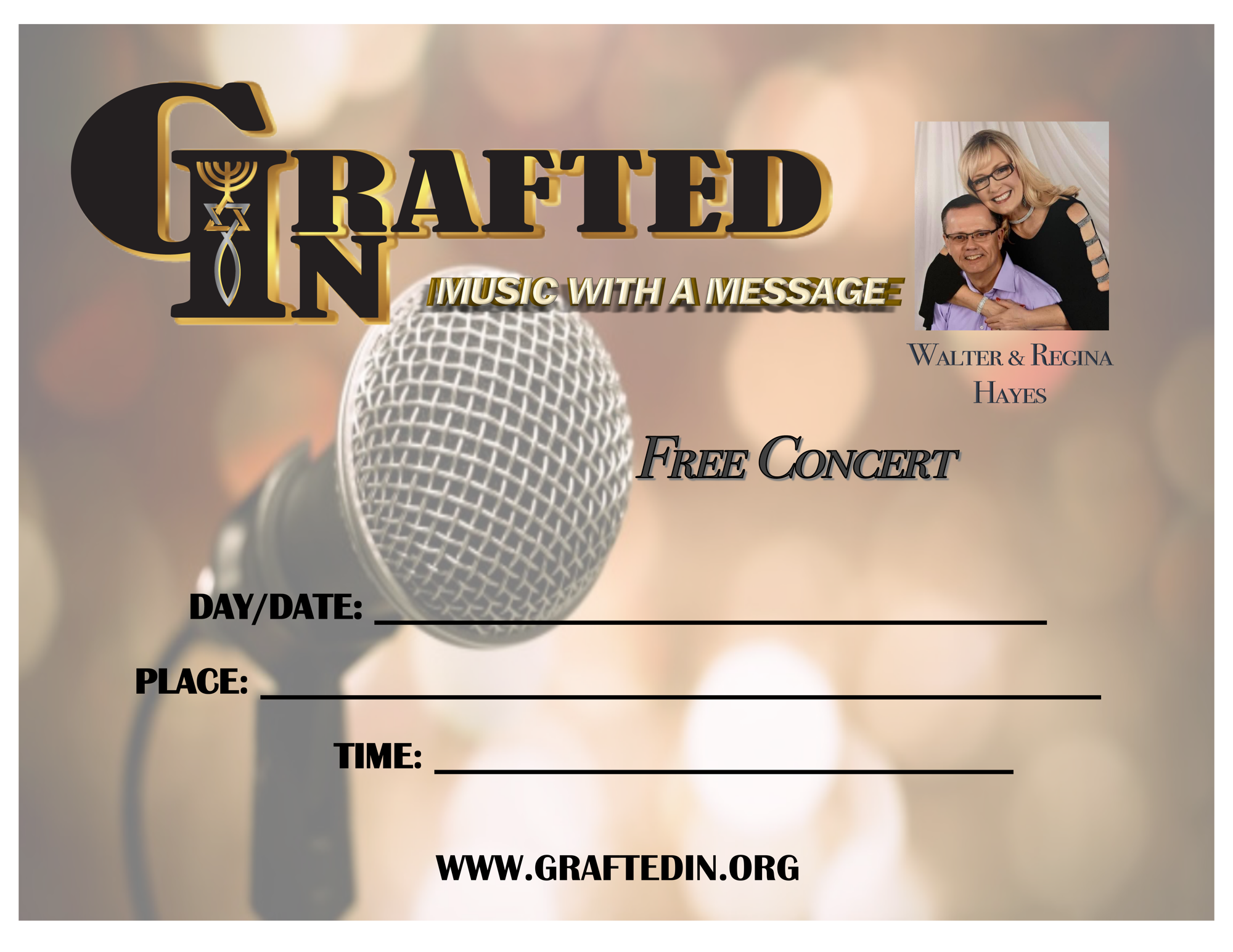 Mic Concert Poster